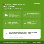 Points de qualite du Patris Health Autotest CRP fabrique en France