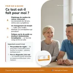 Infographie indiquant a qui s adresse le Patris Health Autotest FIT