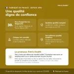 Points de qualite du Patris Health Autotest Fonction Hepatique fabrique en France