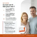 Infographie indiquant a qui s adresse le Patris Health Autotest Fonction Renale