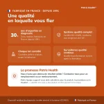 Points de qualite du Patris Health Autotest Fonction Renale fabrique en France