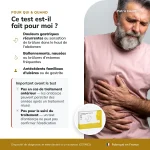 Infographie indiquant à qui s’adresse le Patris Health Autotest Helicobacter pylori