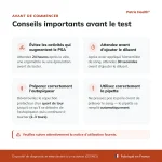 Patris Health Autotest PSA – conseils importants avant le test