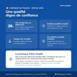 Points de qualite du Patris Health Autotest Rotavirus et Adenovirus fabrique en France