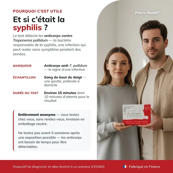 Patris Health Autotest Syphilis – utilité du test et informations clés