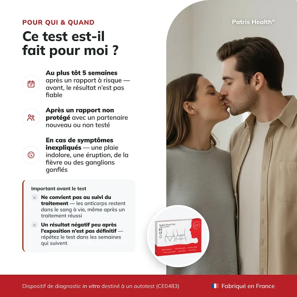 Patris Health Autotest Syphilis – à qui le test est destiné