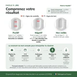 Résultat positif négatif et non valide de l’autotest Lyme IgM
