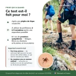 Autotest Lyme à utiliser deux à six semaines après une piqûre de tique suspectée