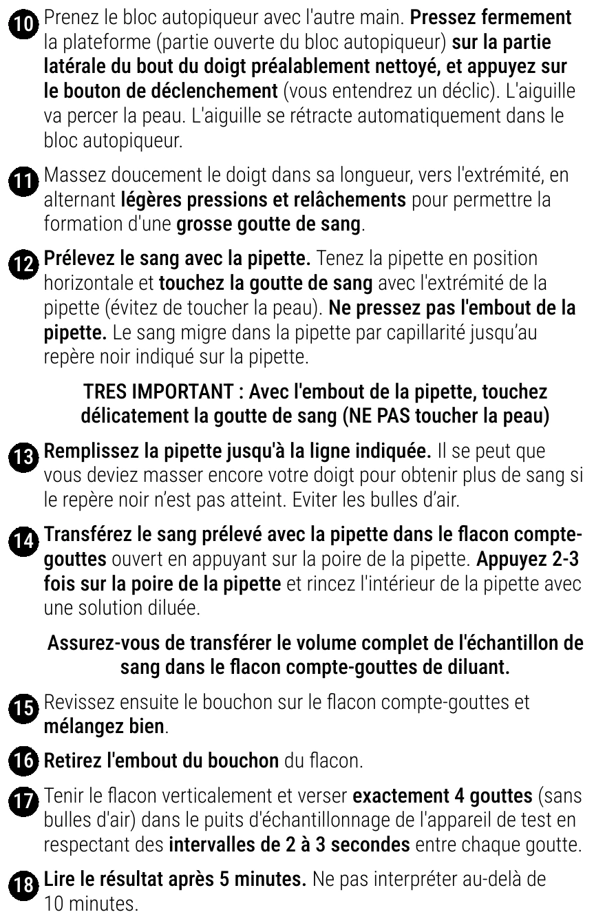 Notice d’utilisation de l’Autotest de la protéine C-réactive Patris Health – la procédure de test (partie 2)