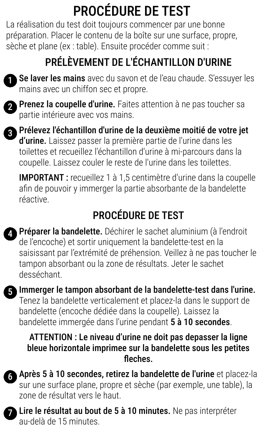 Notice d’utilisation de l’Autotest de la fonction rénale Patris Health – la procédure de test